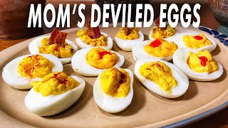 Moms Deviled Eggs  How To Make The Best Deviled Eggs [upl. by Aliehs839]