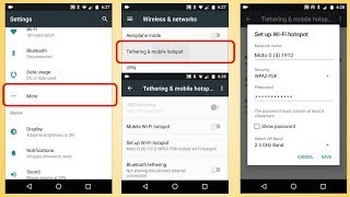 How to setup Android Tethering Mobile Hotspot WiFi Bluetooth [upl. by Lauhsoj]