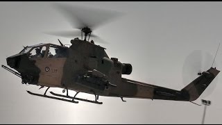 Jordanian Armys Most Advanced Helicopter – AH1F Cobras Landing [upl. by Uela]