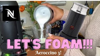 How To Foam Milk With Aeroccino 3 Make Coffee With Foam Tips amp Tricks  Easy Foamed Latte Recipe [upl. by Orvah964]