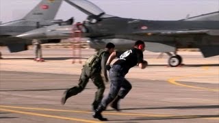 Jordanian Turkish American F16 Pilots Compete in Falcon Air Meet [upl. by Weinstein]