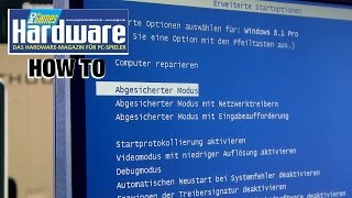 Windows 81 Abgesicherten Modus aufrufen [upl. by Gerladina511]