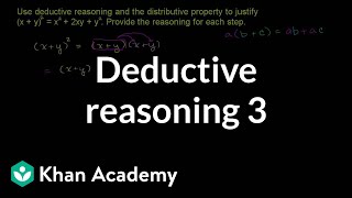 Deductive reasoning 3  Sequences series and induction  Precalculus  Khan Academy [upl. by Karlee]