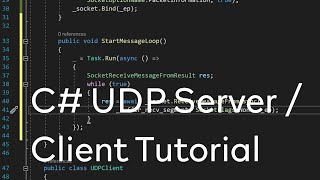 C  UDP Server  Client Tutorial [upl. by Veradi640]