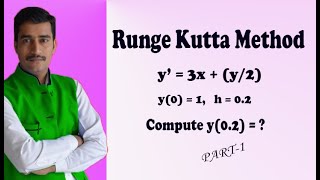 Range Kutta method of fourth order numerical method GOOD examplePART1 [upl. by Enelcaj288]