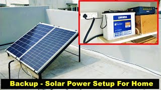 Solar Power Backup for Home  2023  Complete Setup Details [upl. by Graehl630]