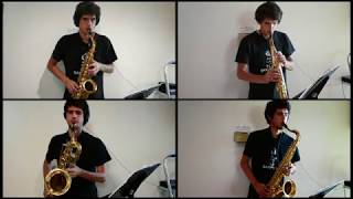 Eine Kleine Nachtmusik mov 1 quotAllegroquot  Saxophone Quartet [upl. by Mozes]