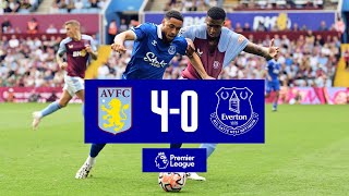 PREMIER LEAGUE HIGHLIGHTS ASTON VILLA 40 EVERTON [upl. by Ronym]