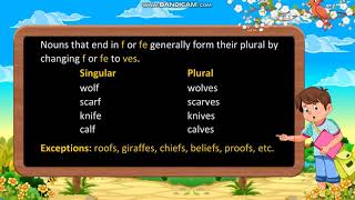 Class 3 Singular and Plural Nouns [upl. by Dloniger]