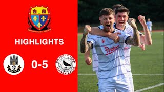 Caerleon 05 Cwmbrân Town  Gwent FA Senior cup  Quarter final highlights [upl. by Lev]