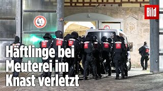 Gefängnismeuterei Polizei stürmt Knast in Thüringen  JVA Untermaßfeld [upl. by Trojan]